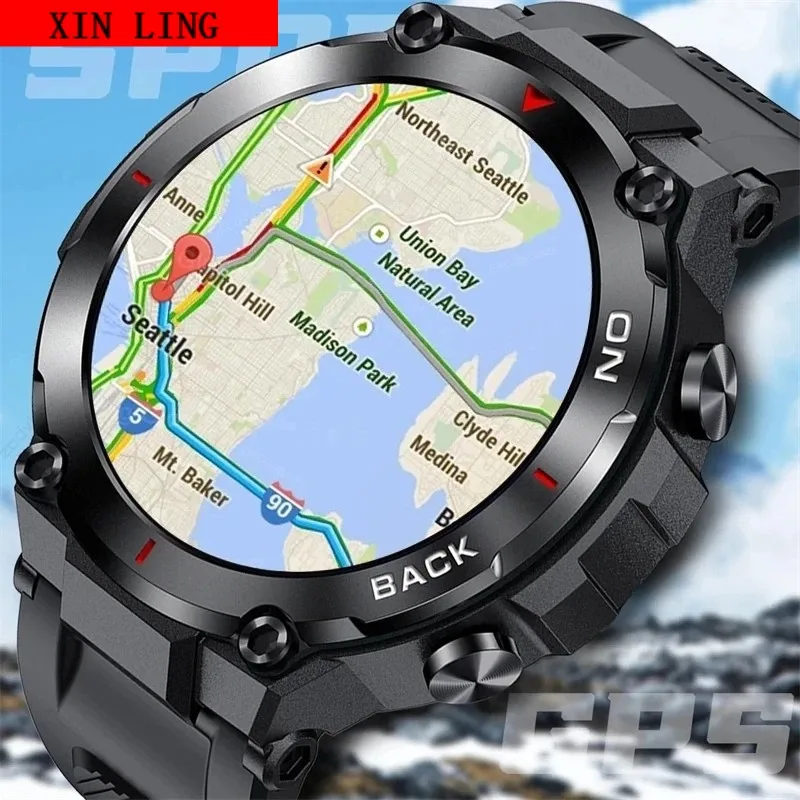 

2023 GPS Smart Watch Outdoor Sports Waterproof Fitness Men's watches 24 Hours Blood Oxygen Monitoring smartwatch For Xiaomi