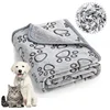 Ultra Soft Fluffy High Quality Pet Blanket Cute Cartoon Pattern Pet Mat Warm and Comfortable Blanket for Cat Dogs Cat Bath Towel 2
