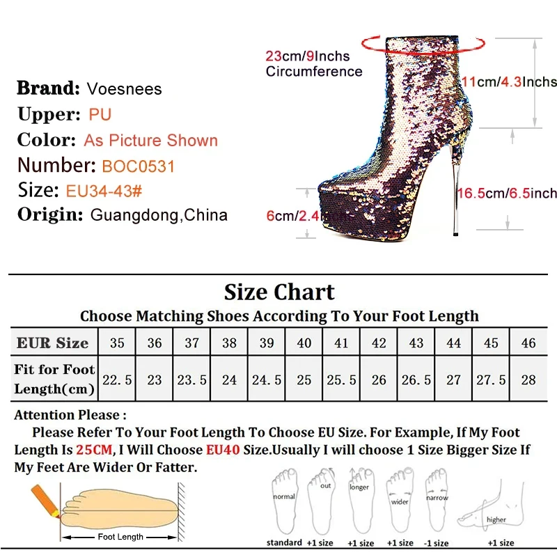 Thin Heel Ankle Boots Women Glitter Bling Club Party Sexy Cosplay Stiletto Heels Winter Pointed Toe Shoes Shiny Platform Boots
