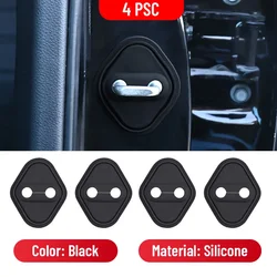 Silicone Car Door Shock Absorber and Lock Protector Cover Accessory (4 PCS)