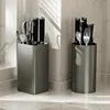 Universal Knife Block, Stainless Steel Universal Knife Holder Block, Modern Kitchen Knife Storage Organizer for Countertop 1
