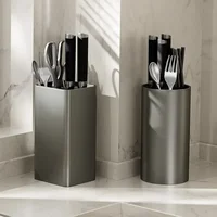 Universal Knife Block, Stainless Steel Universal Knife Holder Block, Modern Kitchen Knife Storage Organizer for Countertop 1