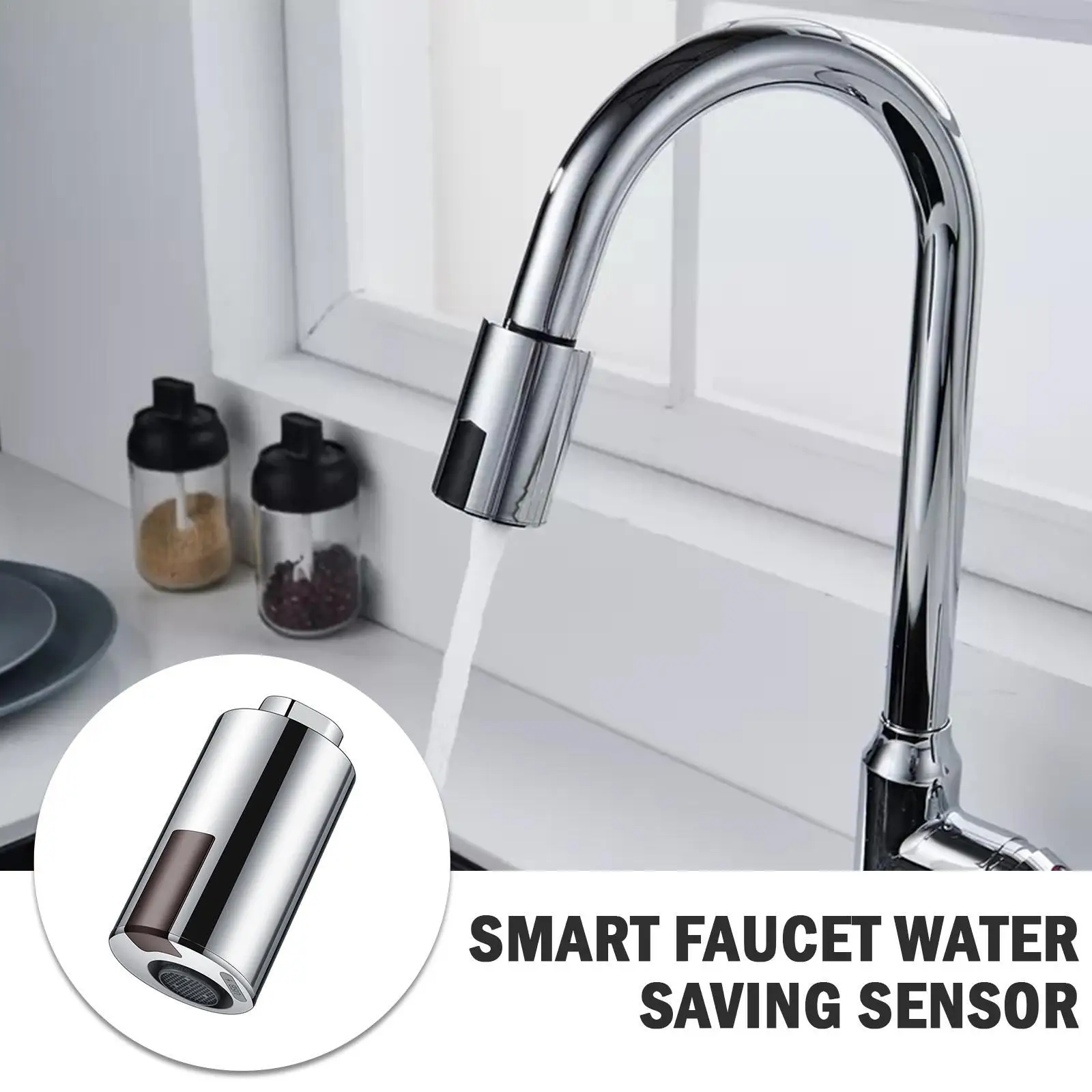 New Faucet Water-Saving Sensor Non-Contact Faucet Infrared Sensor Adapter Kitchen Faucets Nozzle For Kitchen Bathroom Tool