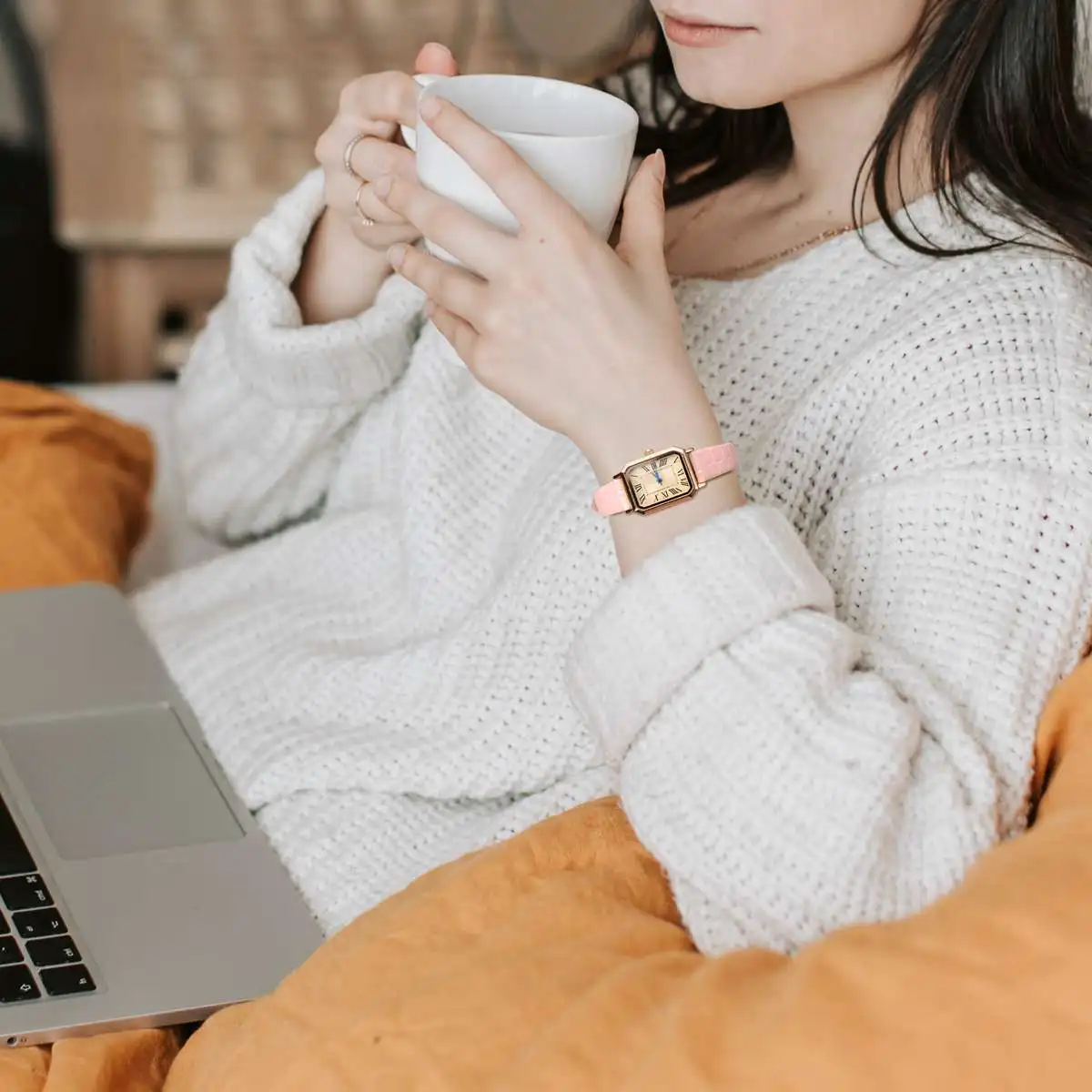 BISONSTRAP Genuine Leather Watch Band for Ladies Women 8mm 10mm 12mm 14mm 16mm 18mm 19mm 20mm Replacement Strap Stainless Buckle