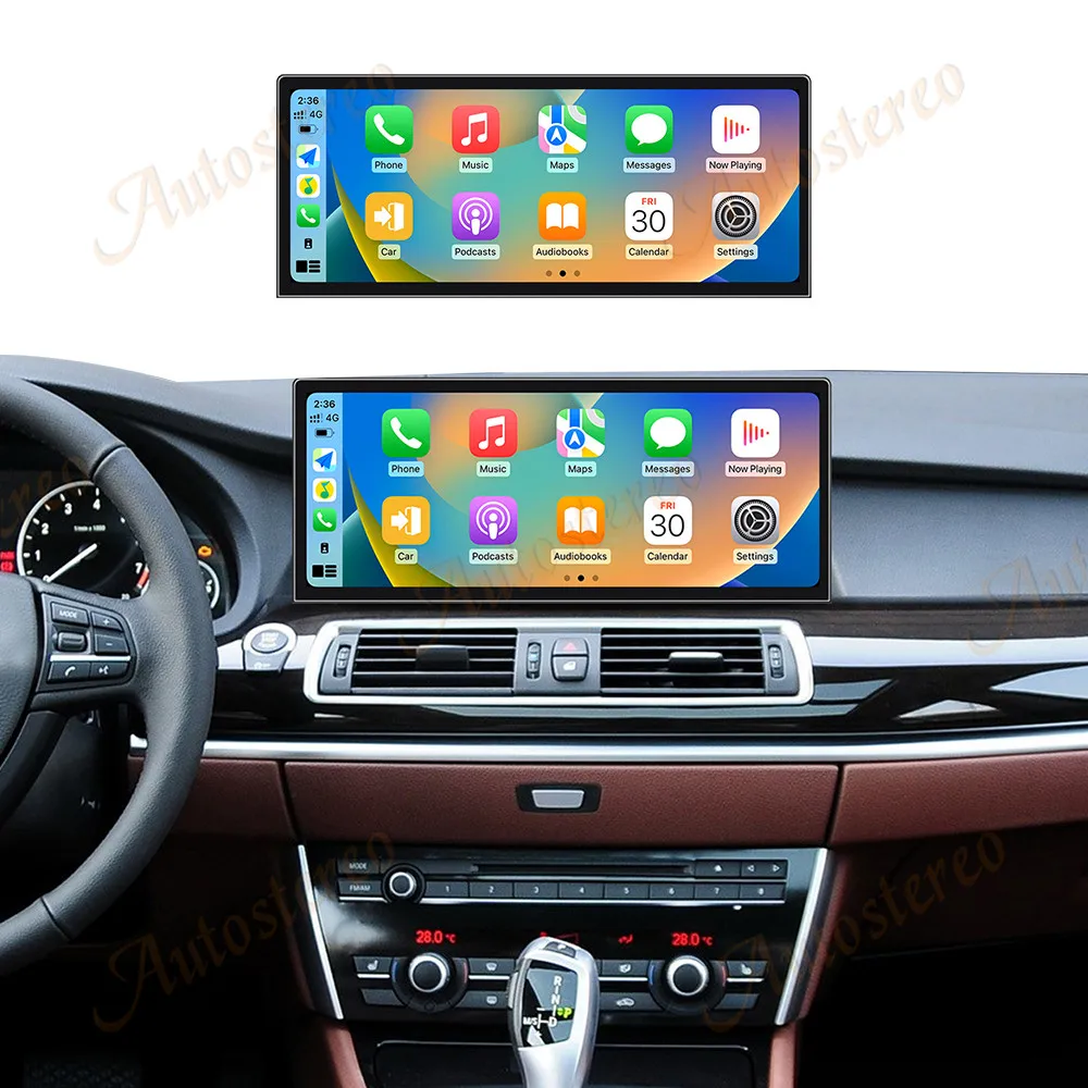ID9 12.9 Ultra Dual BT Carplay Android 14 Car GPS Navigation For BMW 5GT F07 200