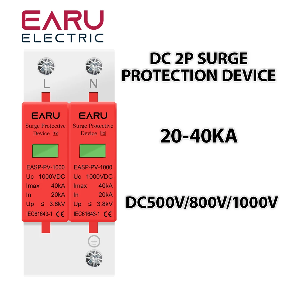 AEMALL YCS6-D AC SPD 385Vサージ保護デバイスハウスサージプロテクター保護低電圧アレスターデバイス(10-20 YCS6-D  AC SPD 2P 住宅用サージプロテクター 保護 低電圧アレスターデバイス 385V 5-10kA 10-20kA( SPD 10KA-20KA  1P+N 2P サージアレスタ保護装置 電気サージ ... 太陽光発電用サージプロテクターサージ保護装置SPDアレスターAC 220V 230V 380V 400V 3/4極サージ電圧保護(D