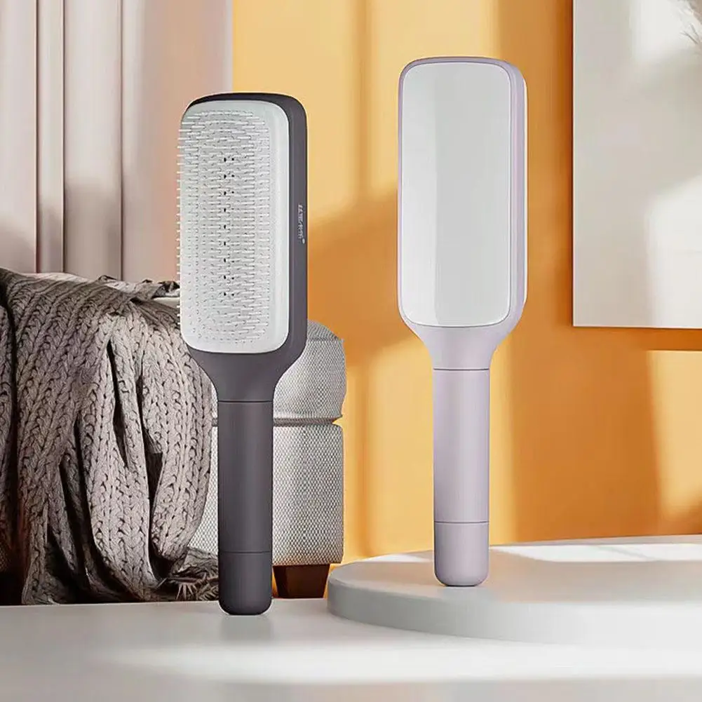 

3D расческа для волос с воздушной подушкой, расческа для массажа кожи головы, расческа для волос, автоматическая очистка, Парикмахерская, аксессуары для укладки U0C6