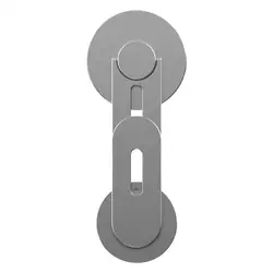 Universal Magnetic Laptop & Monitor Phone Mount - Slim Flip Design with 180° Swivel and Adjustable Arm (GRAY)