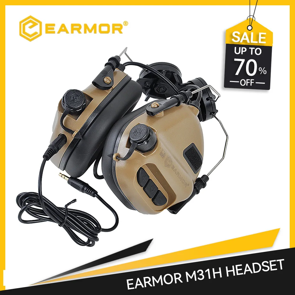 

Ушная гарнитура Военная Тактическая EARMOR M31H MOD3 наушники с защитой слуха