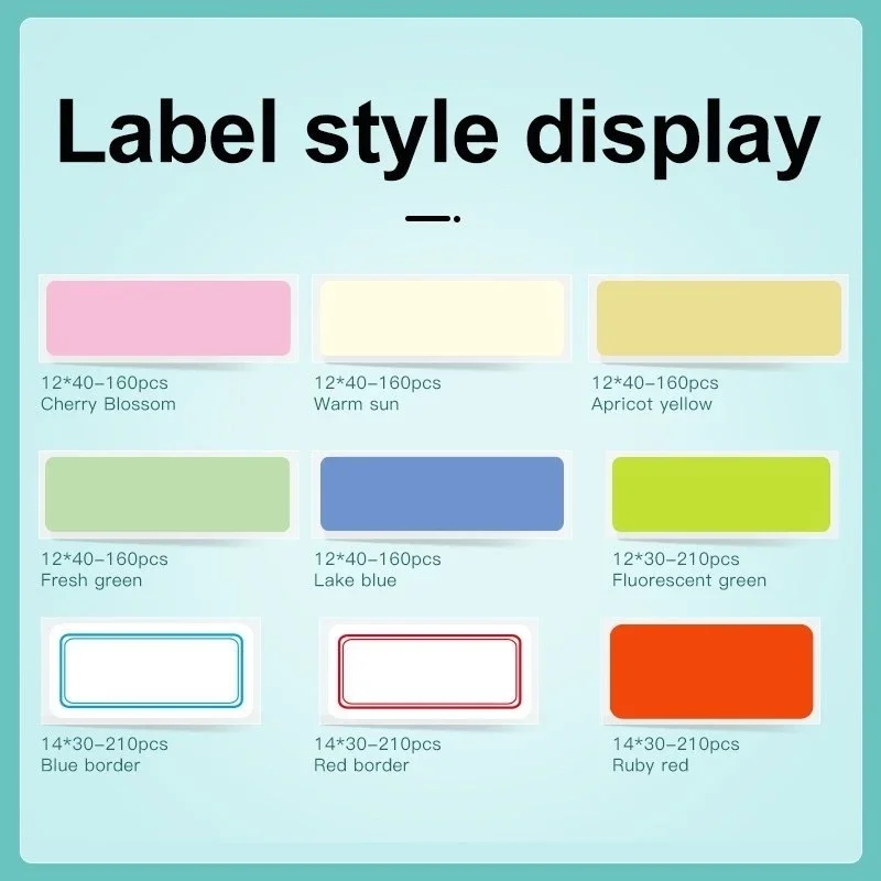 NiimBot D11 White/color/transparent Label Printing Paper Name Sticker Waterproof Self-adhesive Cartoon Label Paper — view 4