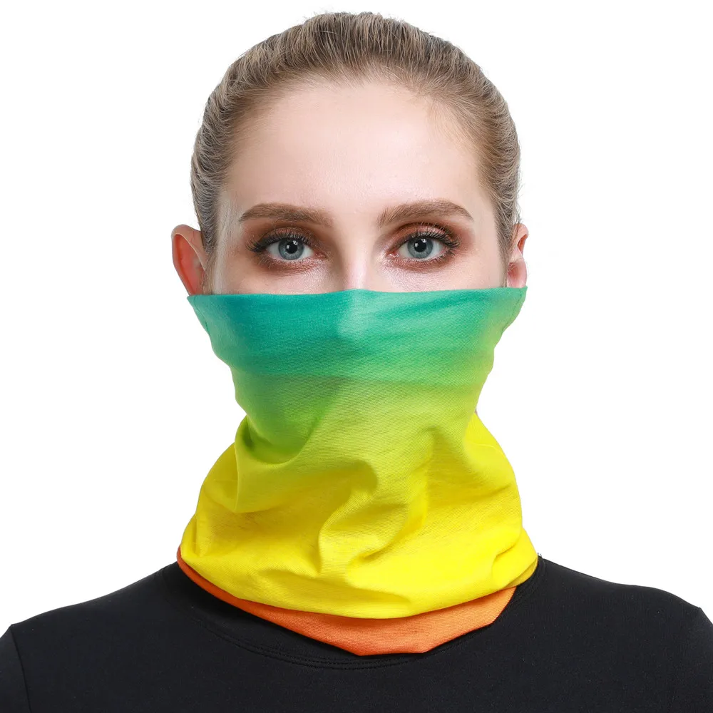 Vielseitiges nahtloses Bandana für Männer und Frauen, Farbverlauf, Sportmaske, Radfahren, Stirnband, Gesichtsschutz, Halstuch, Ciclismo-Sturmhaube – Detail 28