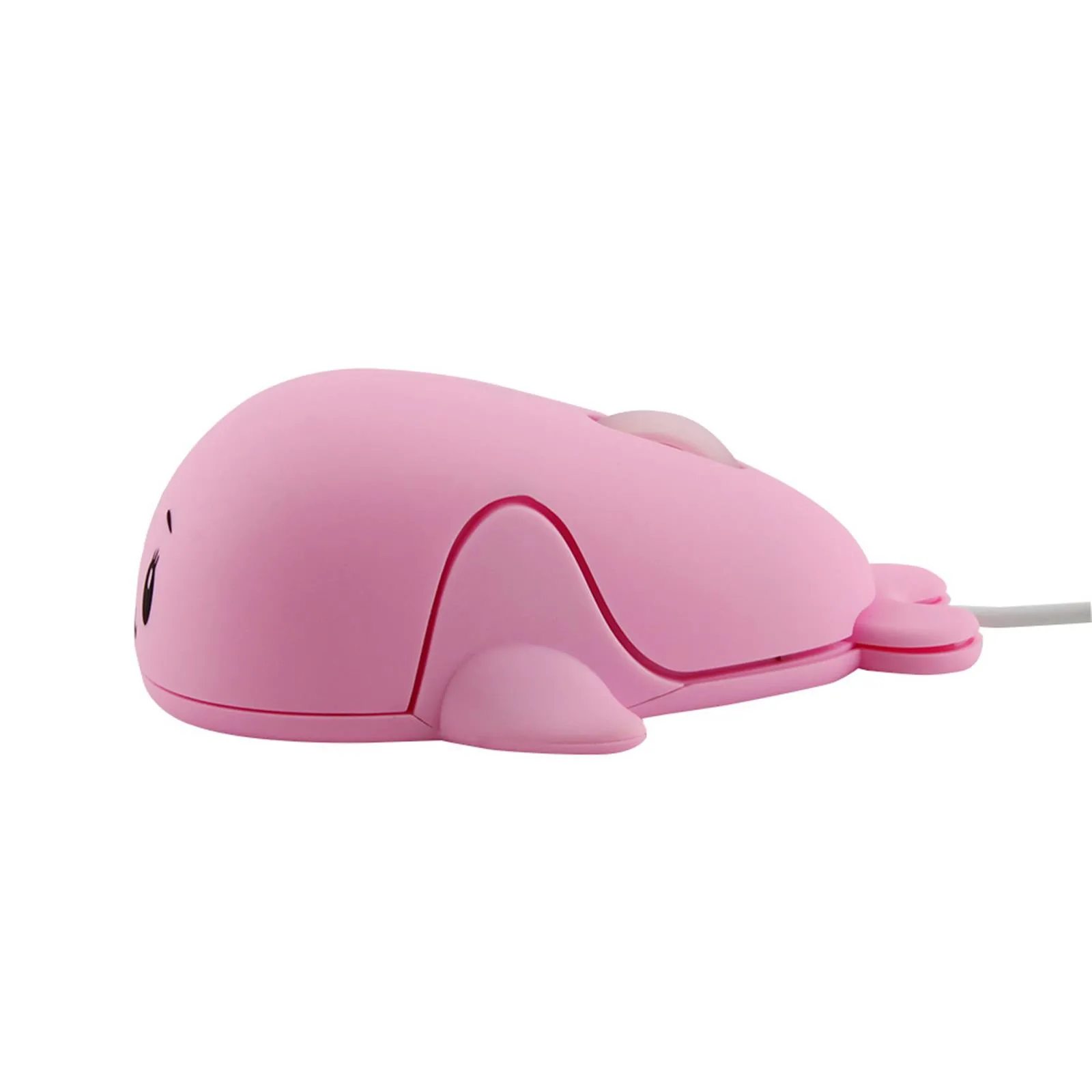 Dolphin Shape Wired Mouse Cute Mini Laptop Mouse 800 DPI Optical Ergonomic Design/USB Powered Computer Mice for Office/Home use pink gaming mouse