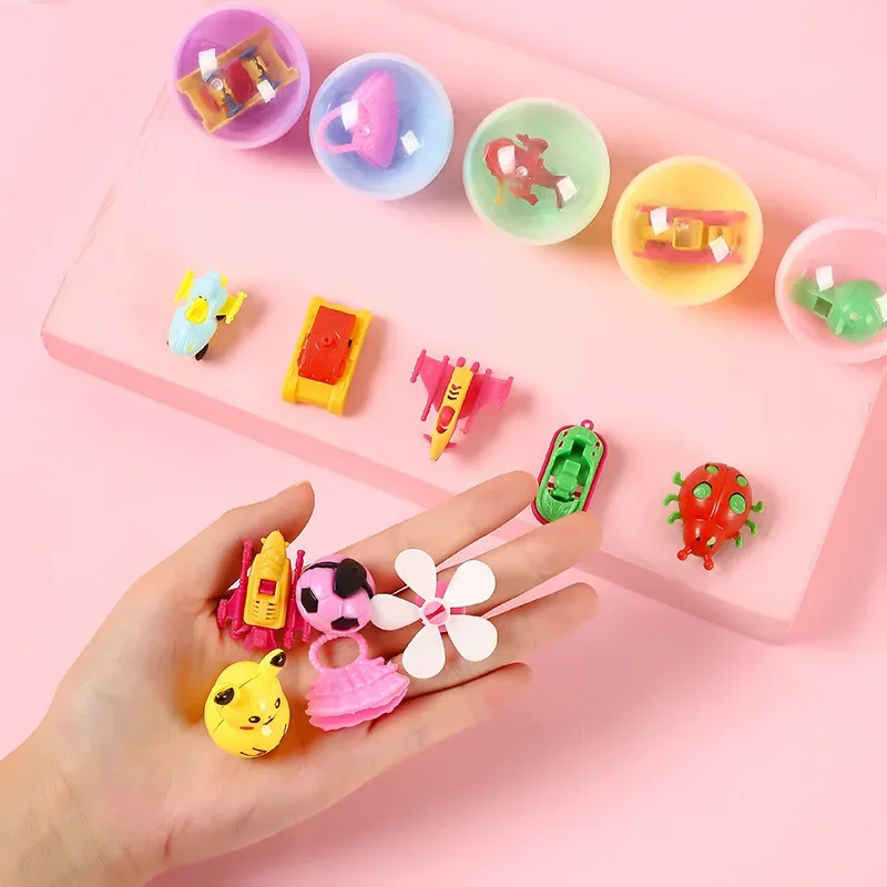 45mm Children Mini Claw Machine Toys Accessory Ball Automatic Operated Play Game Doll Machines Prizes Gifts Twisted Egg Balls 2