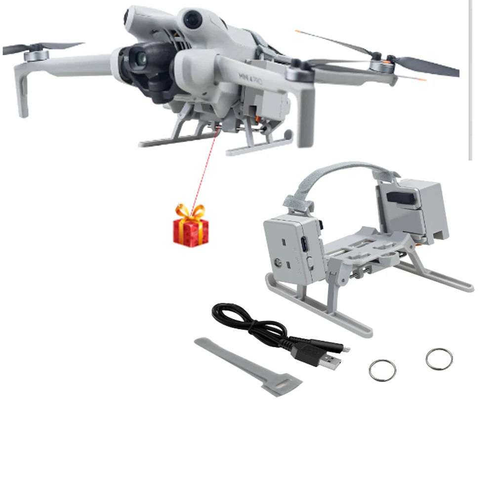 Suitable for DJI MINI 4PRO Thrower Drone Airdrop Aerial Airdrop System Dispenser Landing Gear Wedding Ring Thrower Accessories