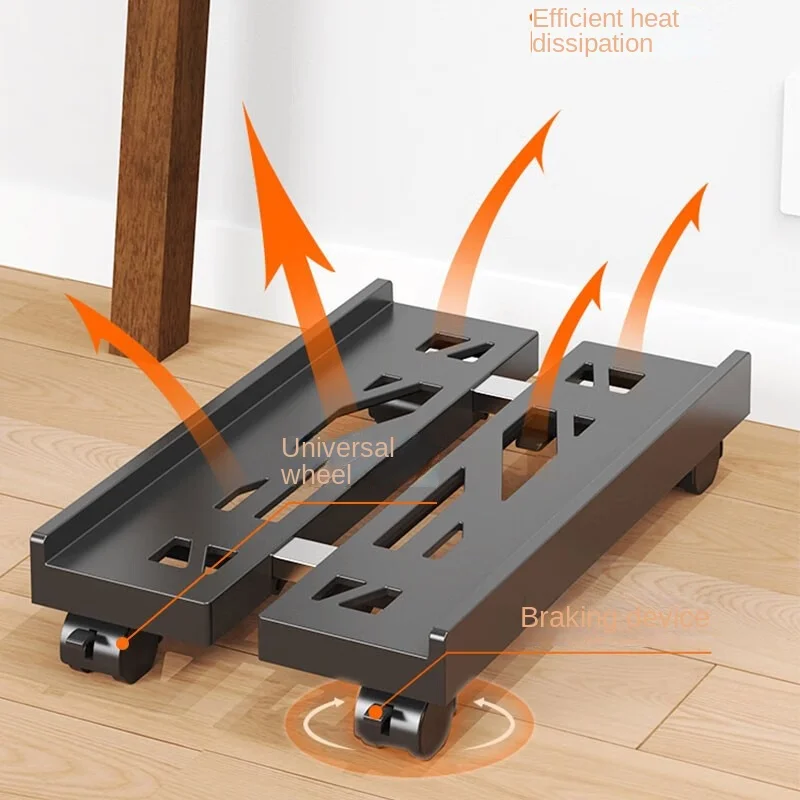 حامل كمبيوتر محمول قابل للتعديل بعجلات