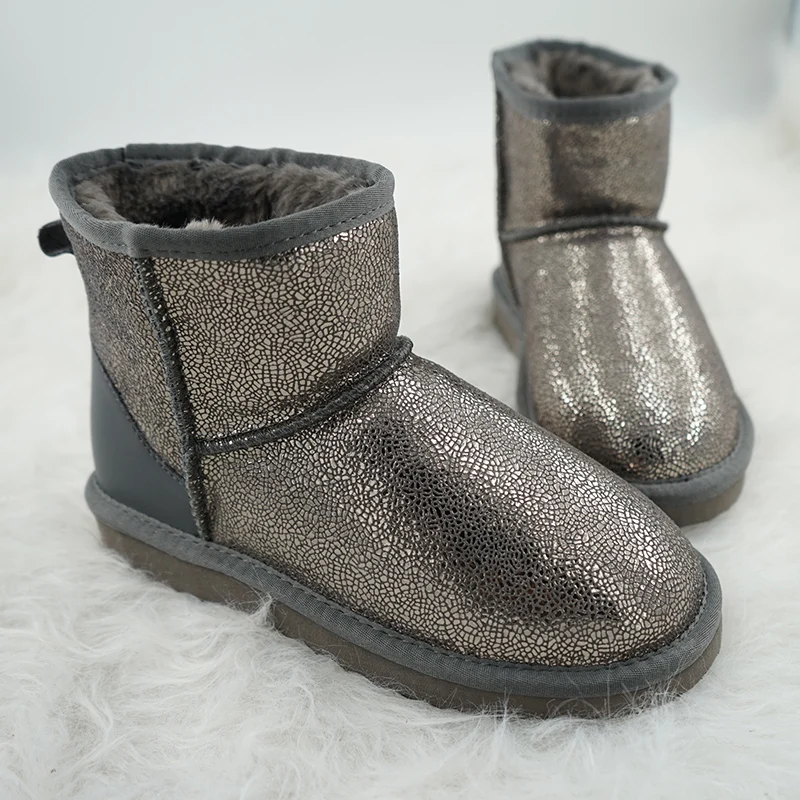 

Women's High Quality Cheap 2023 Classic Cowhide Fashion Ankle Women's Snow Boots Warm Women's Winter Boots Big size