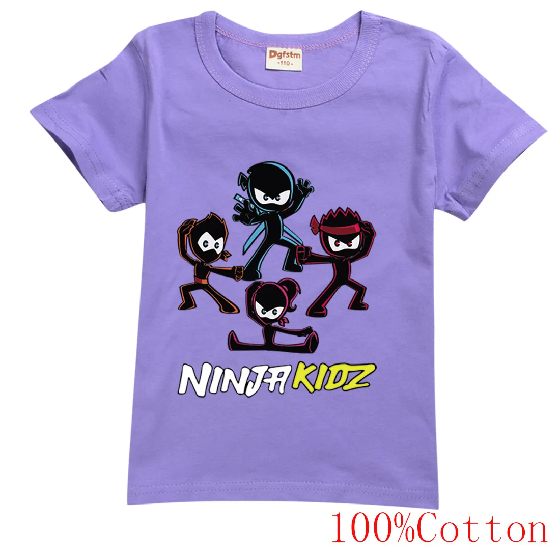 

Детская одежда NINJA KIDZ, хлопковые повседневные футболки с коротким рукавом, Детская толстовка, топы для подростков с героями мультфильмов, одежда для мальчиков и девочек