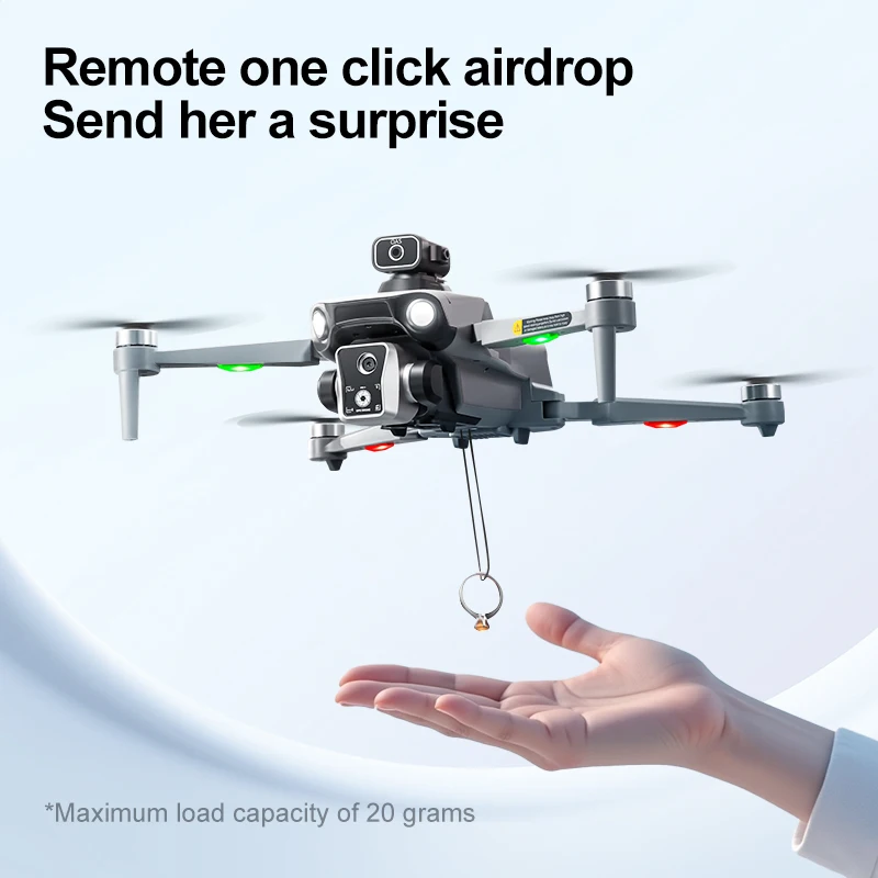 Drone GPS K19 Max 5G 360° Évitement Obstacles Largage Aérien 25min
