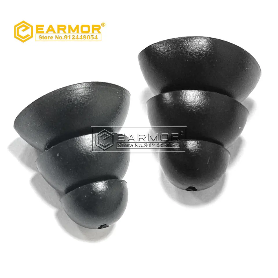 EARMOR Earplug Silicone Replacement Earplugs Accessories for M20 and M20T Three Layer Silicone In-Ear Earphone Covers Cap 3