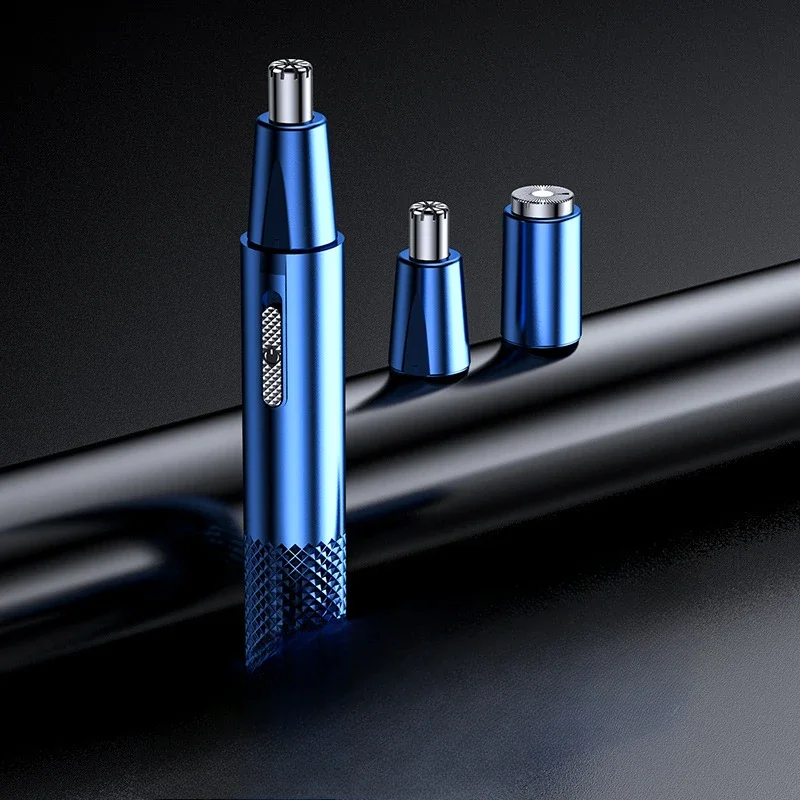 Ear Nose Hair Trimmer for Men Rechargeable 360 Rotating Dual-Blade Electric Shaver Eyebrows Nose Hair Trimmer Painless Safe 4