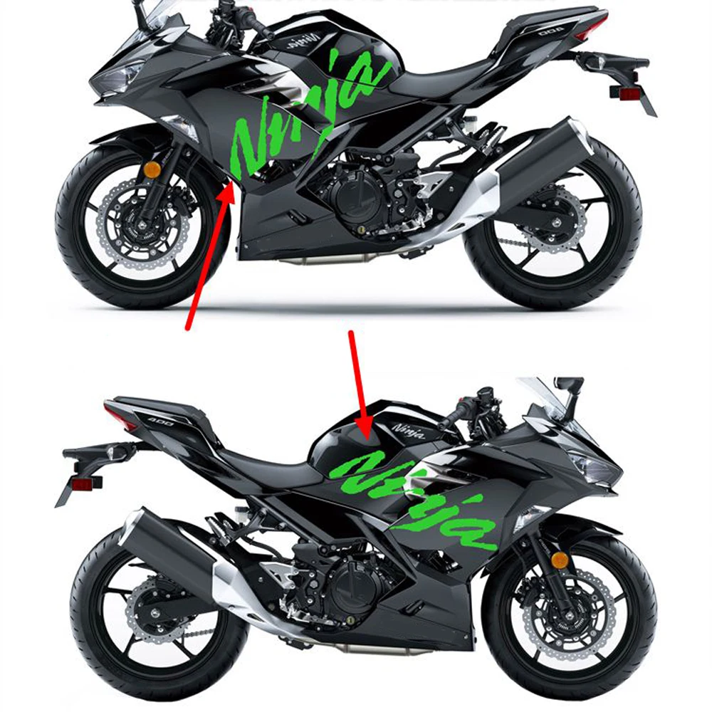 

Для Kawasaki NINJA400 ninja 400 2018-2021 2018 2019 2020 2023 ниндзя аксессуары для мотоциклов обтекатель наклейка комплект наклеек для автомобиля
