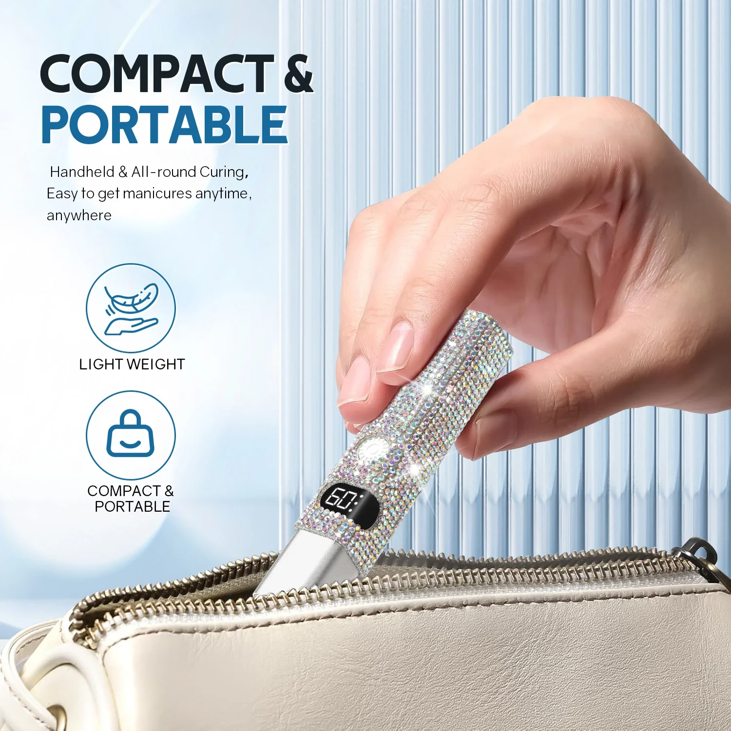 Portable Mini UV Nail Lamp For Gel Polish Quick Dry Flashlight Pen USB Nail Dryer Machine UV LED Nail Lamp For Gel Varnish Tools 6