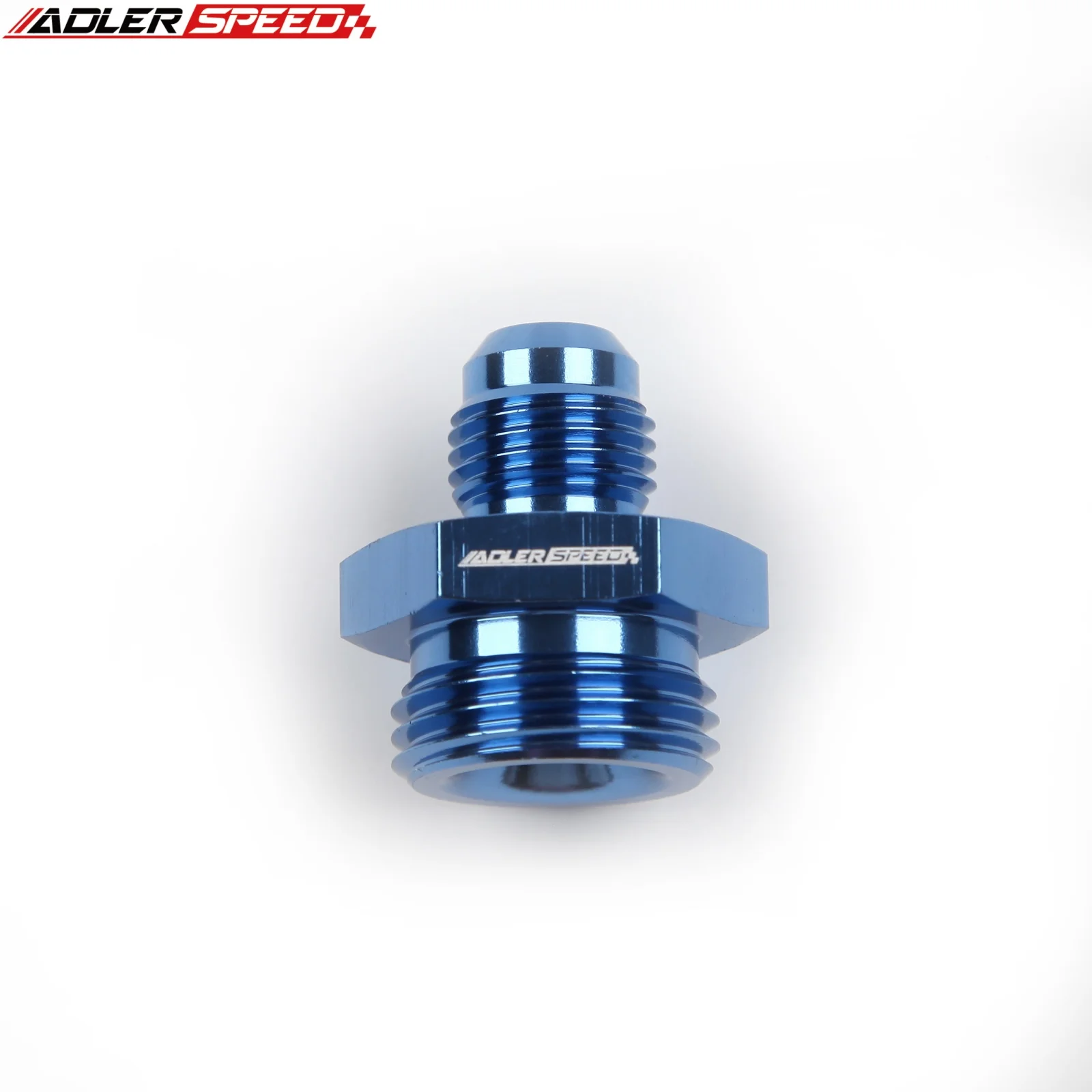 ADLERSPEED -6AN AN6 JIC 남성 - 7/8 x 20 UNF 직선 호스 피팅 어댑터 파란색