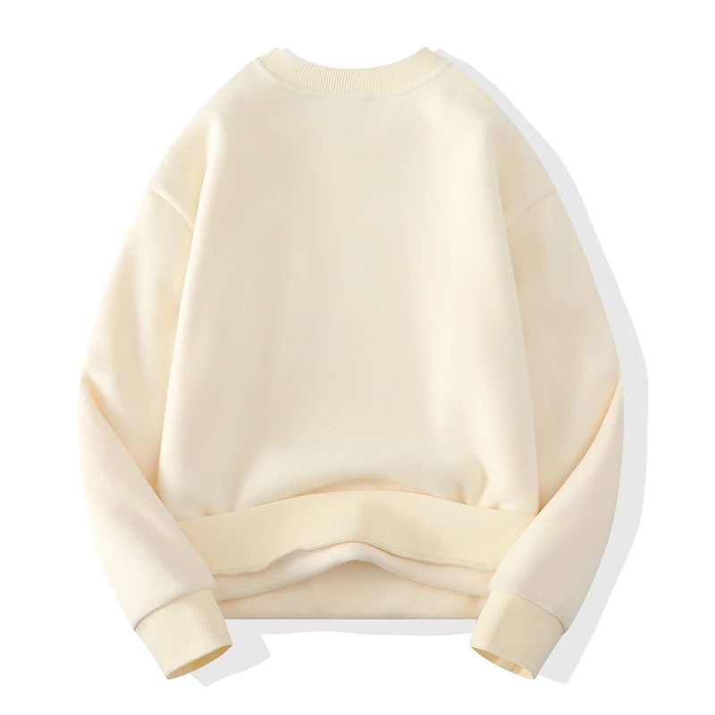 Autumn and Winter New Men's Pullover Round Neck Panel Pocket Fashion Solid Color Loose Casual Versatile Long Sleeved Sweater