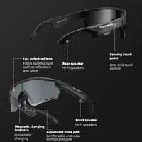 ROCKBROS V5.2 Bluetooth Bike Glasses 120mAH Charging Cycling Sunglasses Driving Running Sports Eyewear MTB Road Bicycle Glasses - Image 6