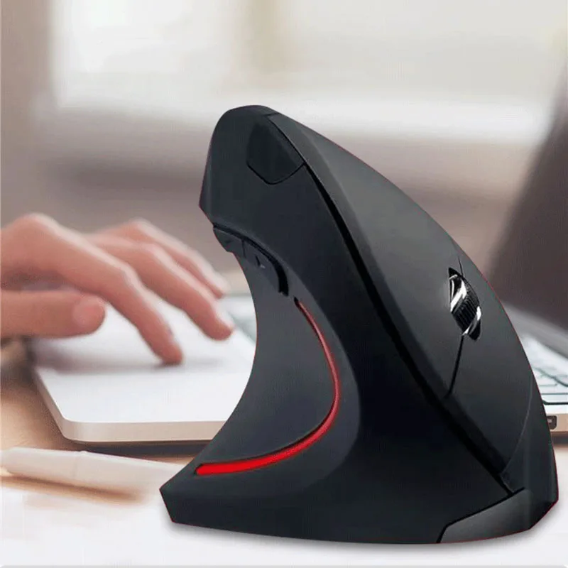 Wireless Mouse 2.4G Vertical Game Ergonomics 1600DPI PC Laptop Office Mini Game