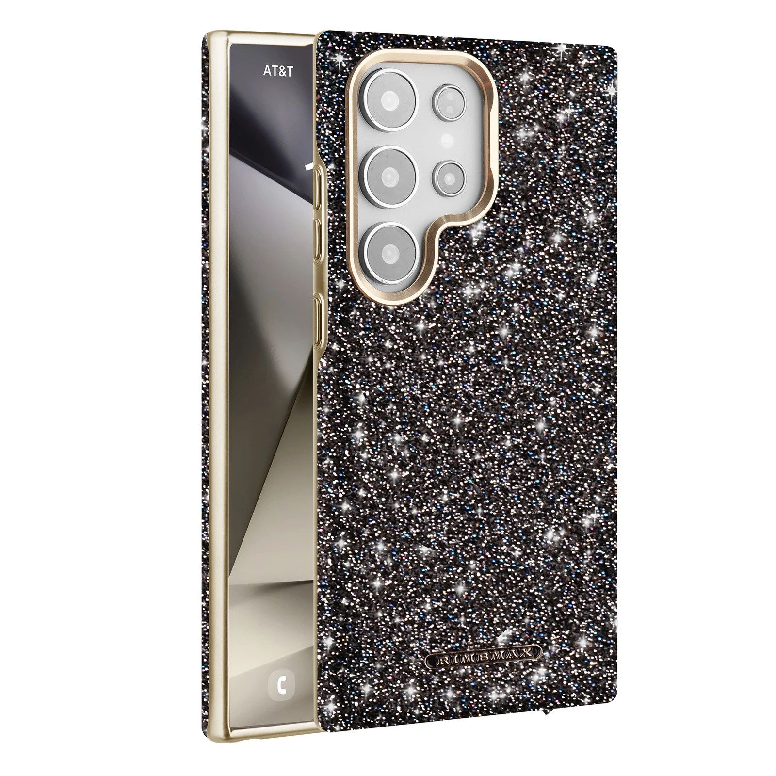Magnetic Suction Ring Electroplated Anti-Drop Glitter Phone Case