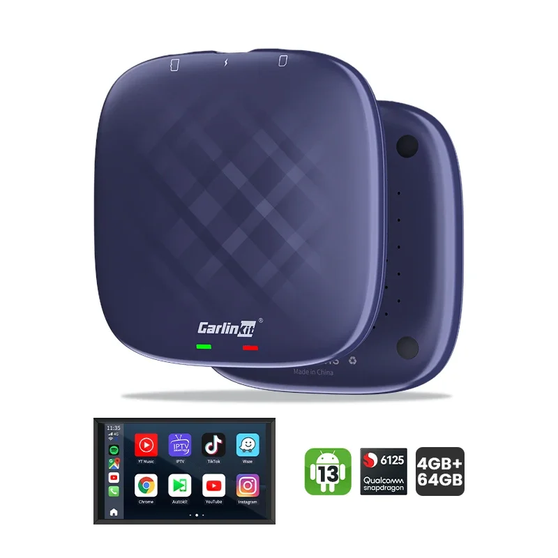 Carlinkit-Tbox plus cpc200,Android 13システム,4g 64g