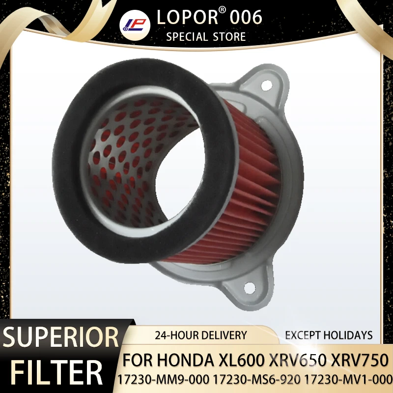 

Motorcycle Equipments Cleaner Air Filter For Honda XL600 87-00 XRV650 Africa 88-90 XRV750 Africa 90-92 HFA1705