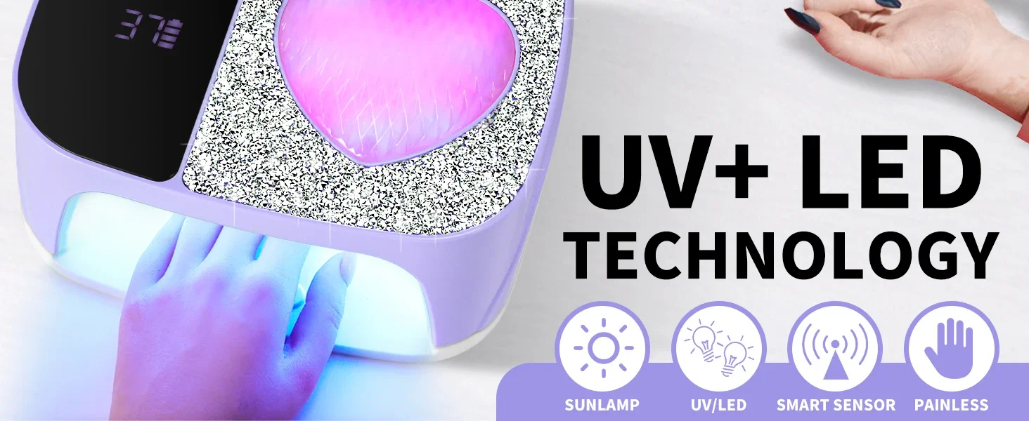 Wireless UV LED Nail Lamp Dryer With 36LEDS Rechargable UV Lamp For Nails UV Gel