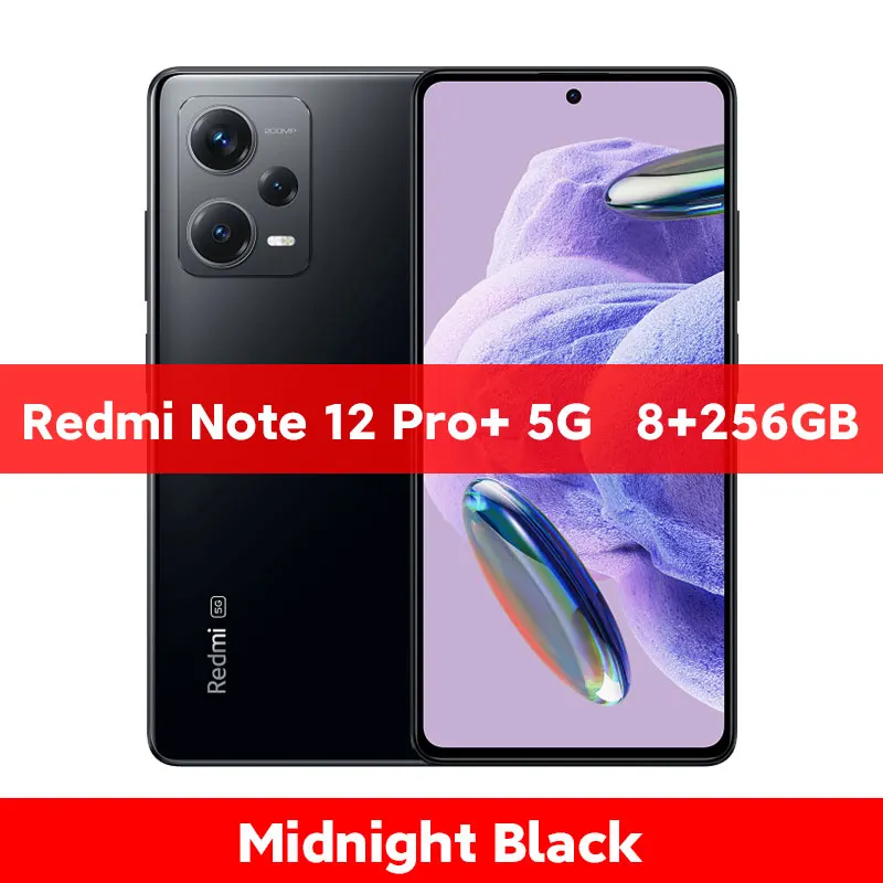 XIAOMI REDMI NOTE 12 PRO PLUS 8+256GB 5G MIDNIGHT - Móviles