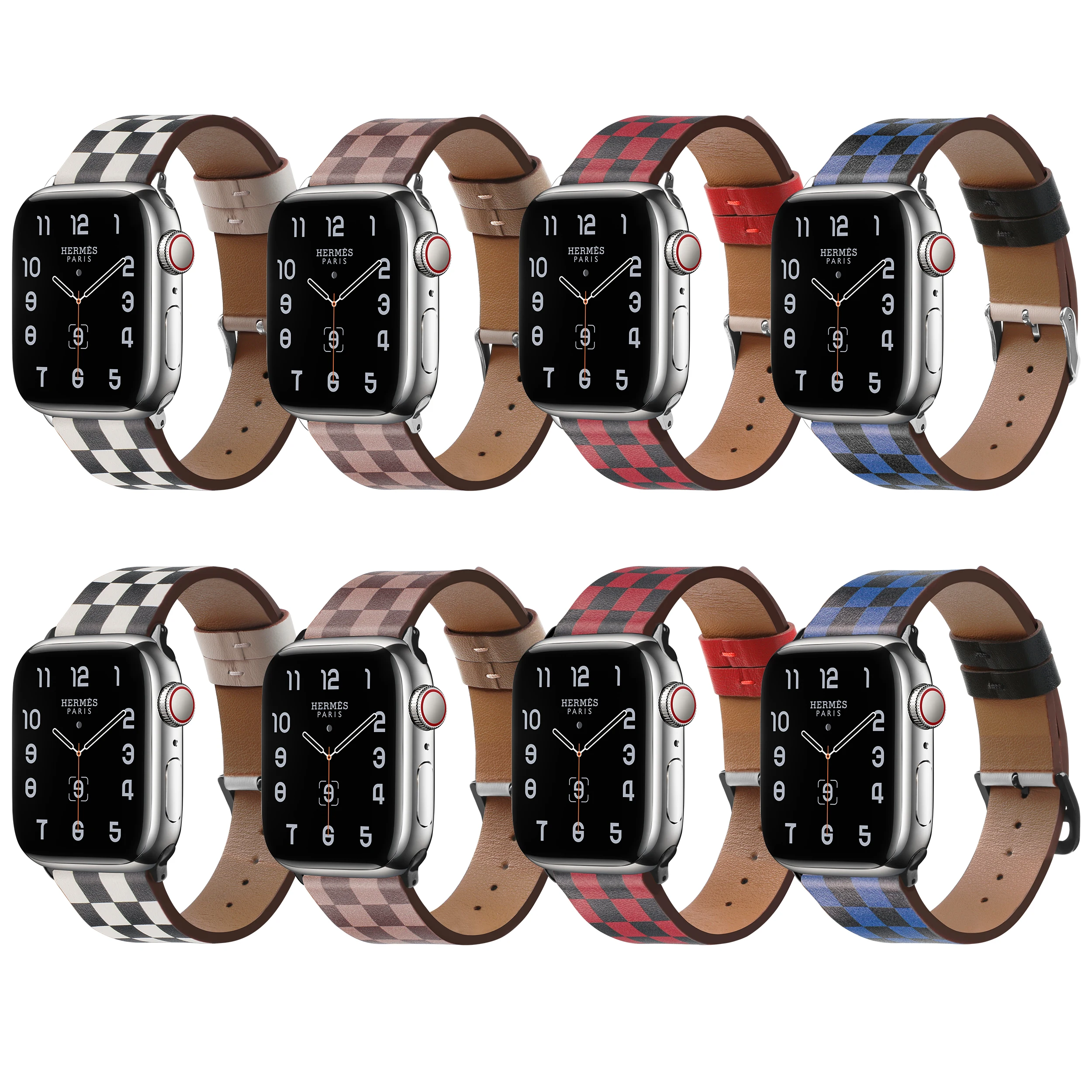 Luxury Checkered Bands Compatible with Apple Watch Band 38mm-49mm