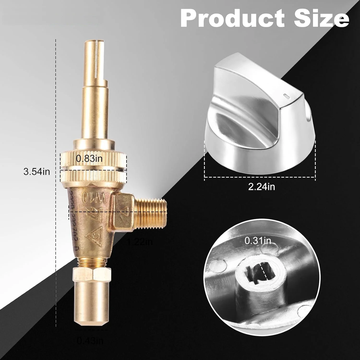 restaurante orfice bico aco cromado control knob 02
