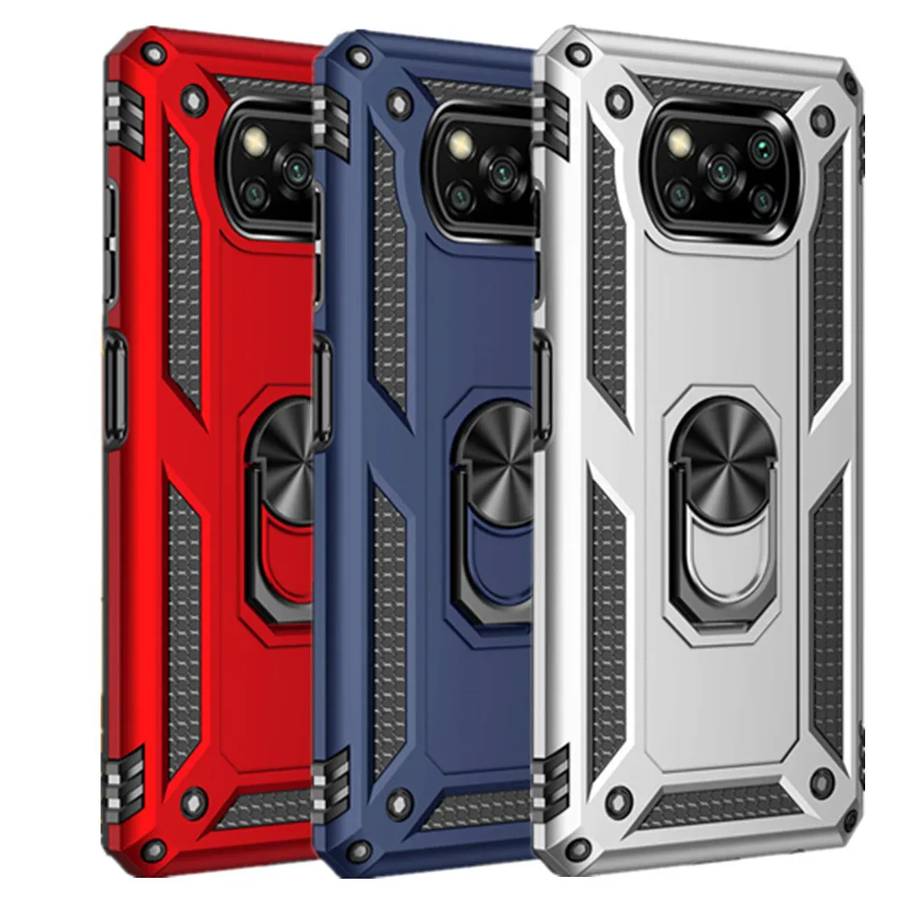 

Poco X3 Pro For Xiaomi Poco X3 Pro Case Shockproof Armor Stand Holder Ring Case for Xiaomi Poco X3 NFC M3 Pro 5G F3 Back Cover