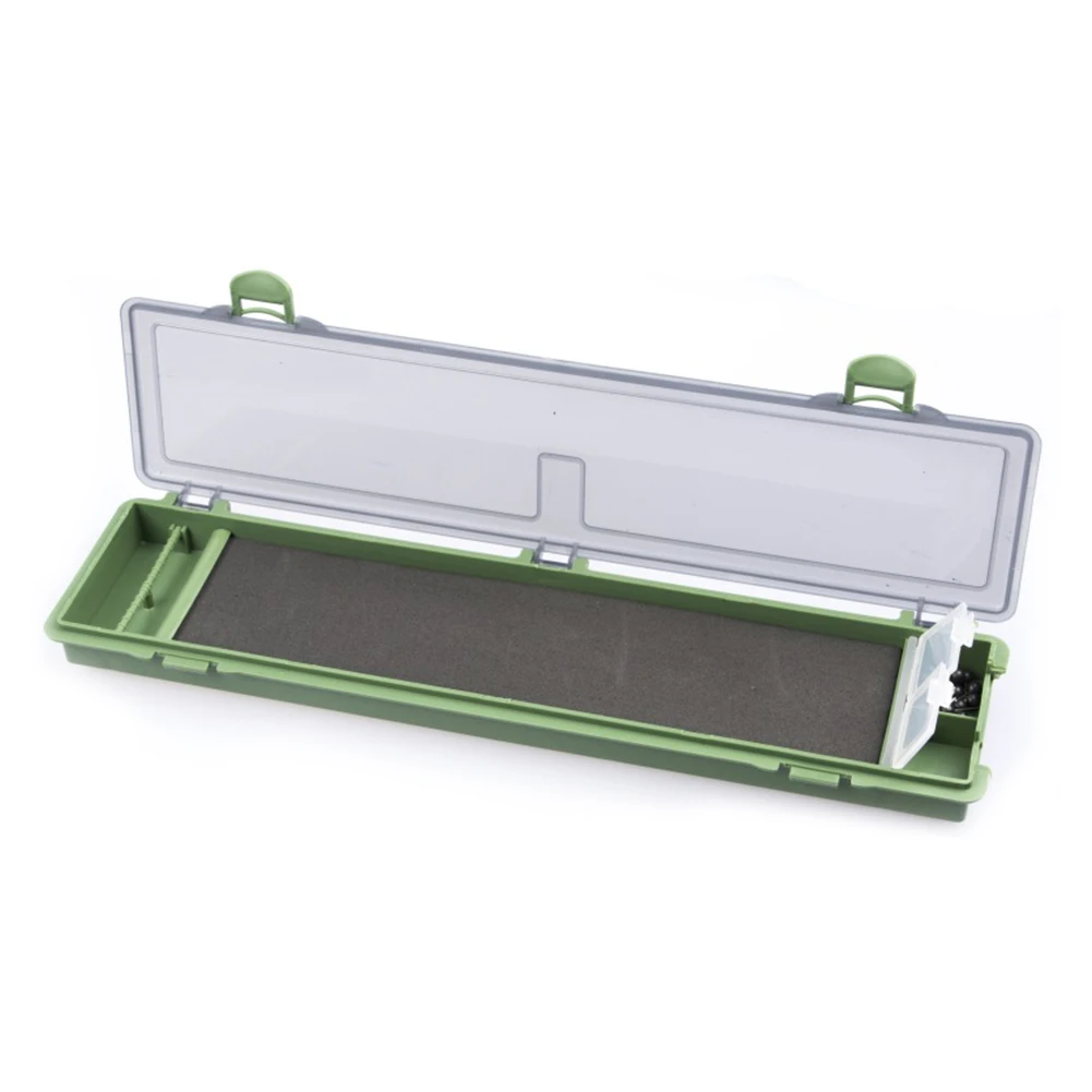 

Fishing Storage Box Fishing Tackle Box 34.5×9×2.5cm Green PE Plastic Pressure-resistant 1pc Durable High Quality