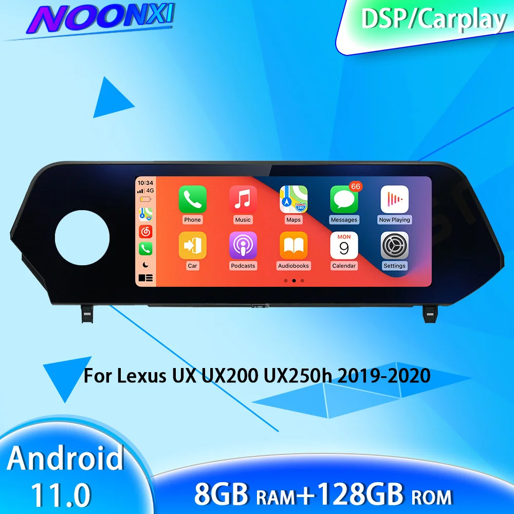 

8+128GB For Lexus UX UX200 UX250h 2019-2020 Android 11 Car Radio Stereo Multimedia Player GPS Navigation Touch Screen Head Unit