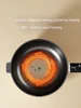 Multi Cookers 220V Electric Wok with Multi-function Electric Hot Pot for Home Dormitory, Stir-fried Vegetable Pot 4
