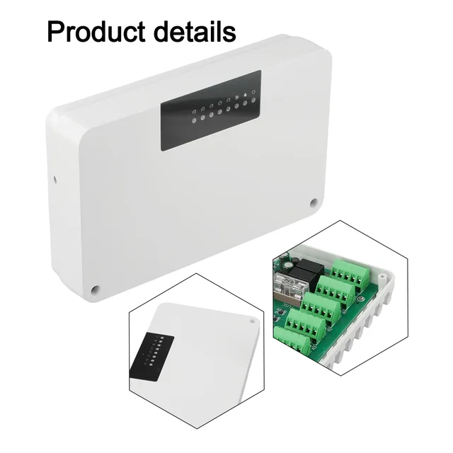 5/8-Channel Concentrator Hub Controller วาล์วไฟฟ้ากล่องควบคุมสําหรับระบบทําความร้อนใต้พื้นอุณหภูมิ CCT-25 1
