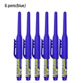 6 pens blue
