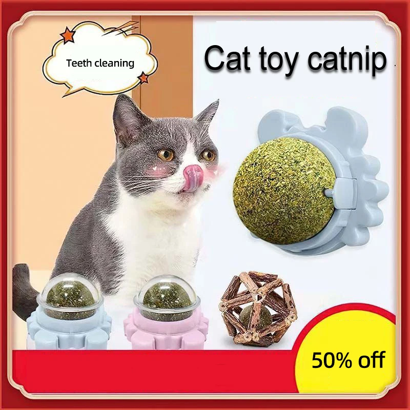 Catnip Ball Sticks Wall Cat Catnip Lollipop Toy Catnip Ball Cats