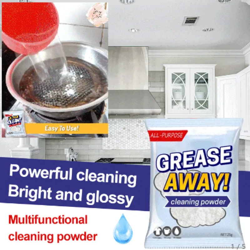 Cleaning Powder Household Clothes Kitchen & Bath Baking Soda Oil Stain Effective Cleaner Multi-Functional Stain Removal