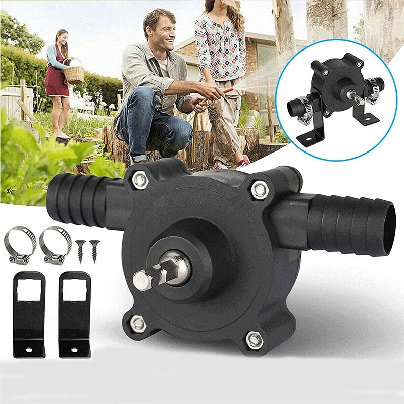 

Electric Drill Pump Diesel Oil Fluid Water Mini Hand Self-priming Transfer Pumps Pump Driven By Electric Drill With Large Flow