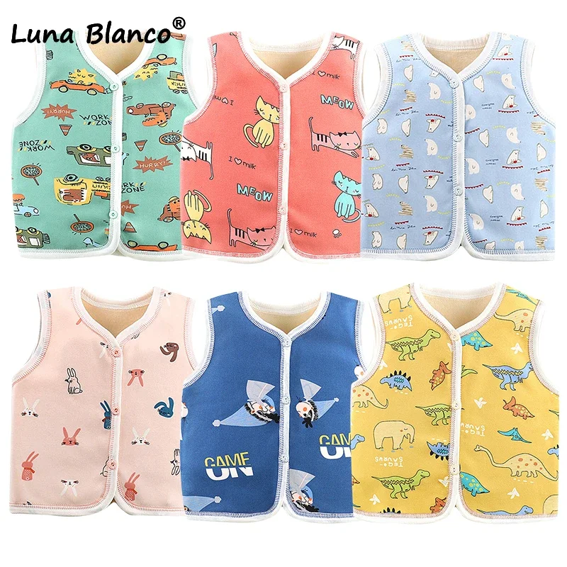 남아 여아 코튼 겨울 조끼, 모피 조끼, 가을  의류 코트, 어린이 로파, invierno bebe ninina, 6M, 12M, 24M, 3T