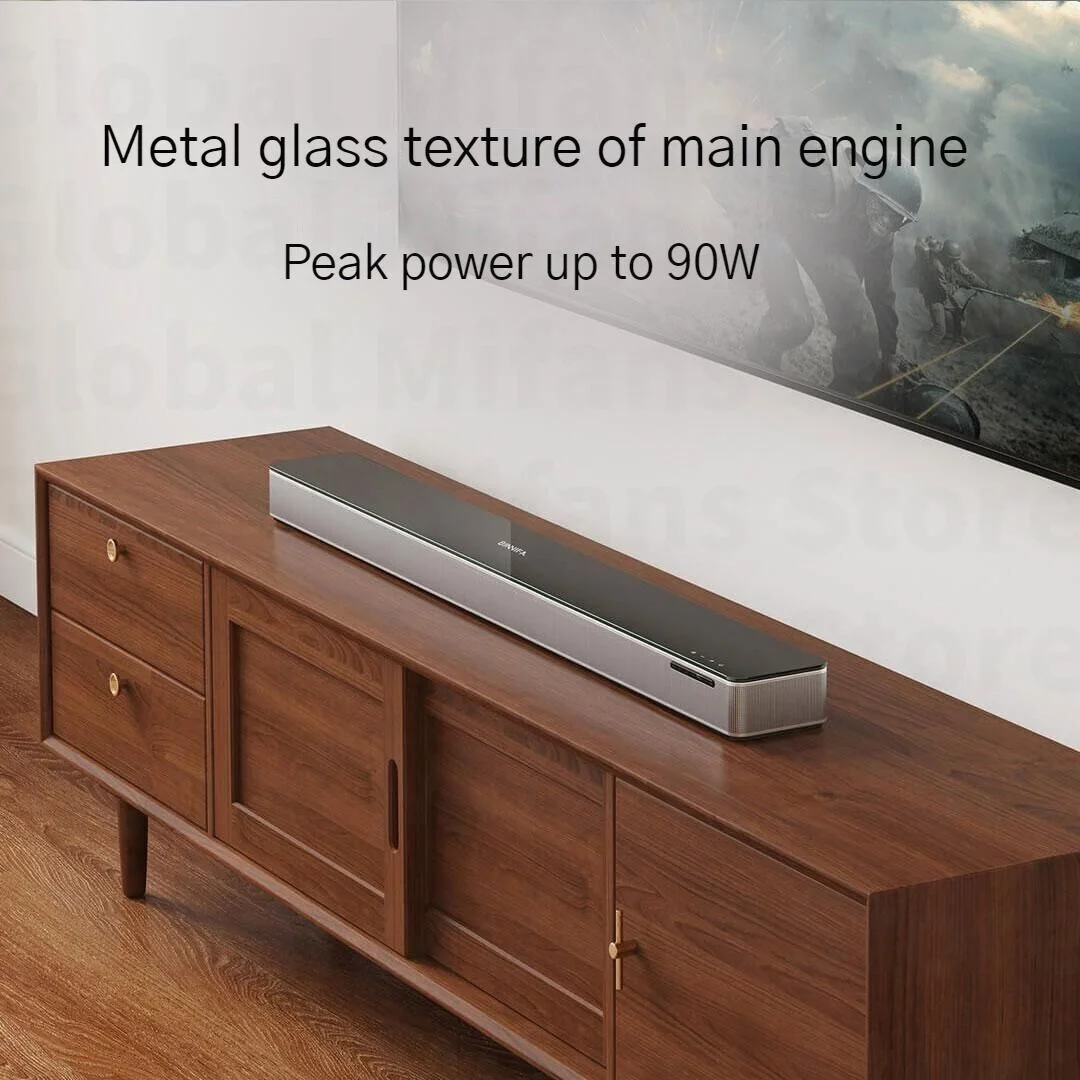 BINNIFA Home Audio Speaker Dolby DTS Decoding 5.2 Dual Bass Surround Sound Dual Microphone High Power SoundBar Subwoofer Theater