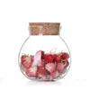 500ML Spherical Glass Food Storage Container with Cork Lids Large Capacity Sealed Glass Bottles Pot Jar for Kitchen Organizer 6