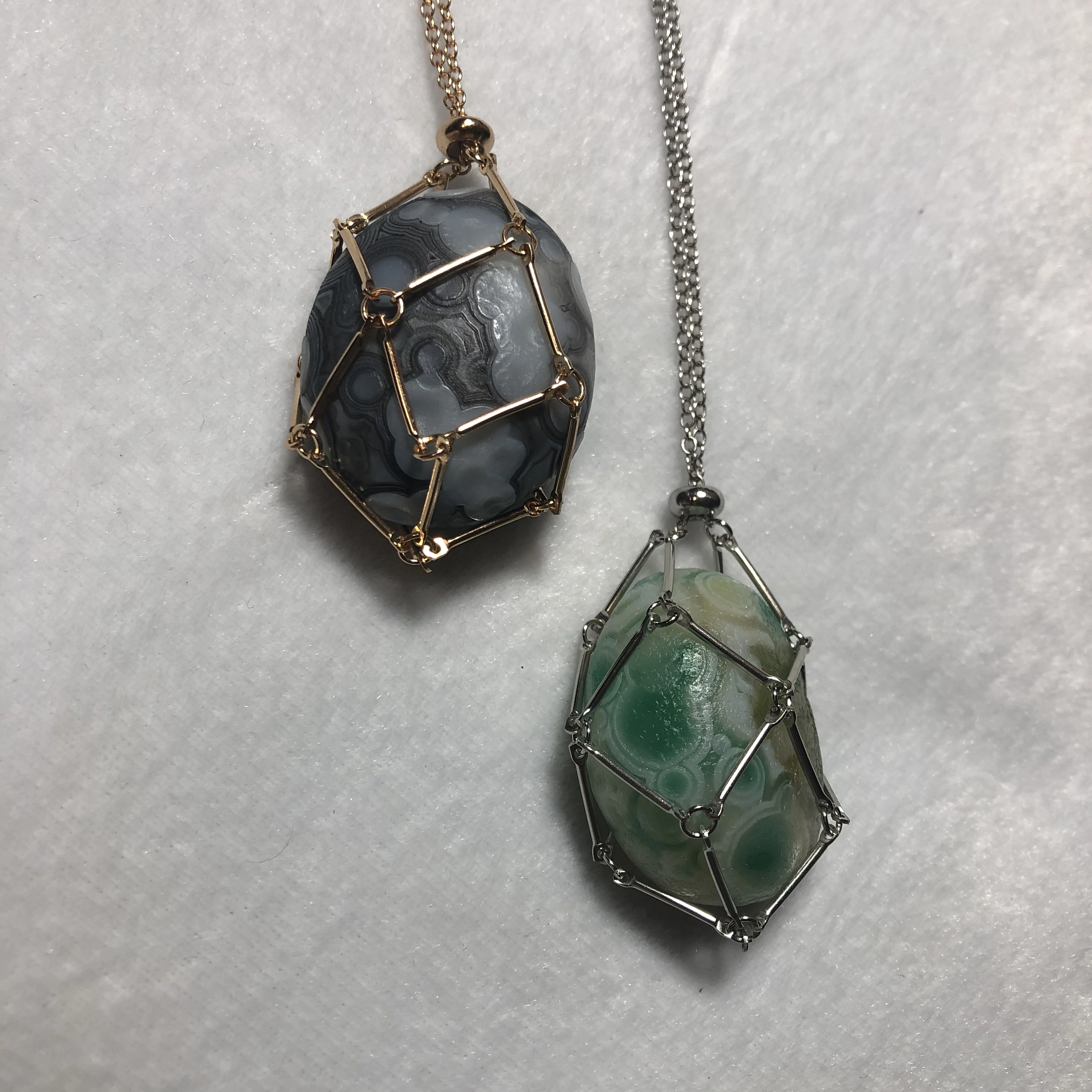 Natural Raw Stone Outer Mongolian Eyes Stone Flower Eyes Four Eyes Agate DIY Design Pendant For Men And Women Exquisite Unique